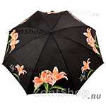 Зонт женский Zest 54916 2088 Лилии на черном