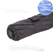 Зонт облегченный сверхпрочный ветроустойчивый DOPPLER 7443167-02 (17108) Полоса Черный