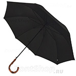 Зонт трость Три Слона M2710 Черный, ручка бамбук