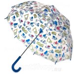 Зонт детский прозрачный Fulton Cath Kidston C723 3574 Машины (Дизайнерский)