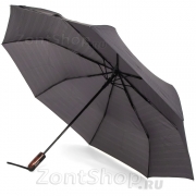Большой надежный мужской зонт для двоих DOPPLER 74367 N (02) Клетка Серый