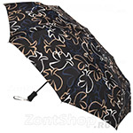 Зонт женский Doppler Derby 7440265 PT 11094 Цветочный контур черный