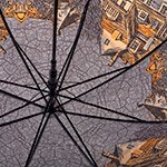 Зонт трость женский Zest 51617 7125 Пригород Лондона (с чехлом)