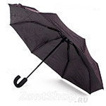 Зонт Fulton G818 1681 Черный розовые полосы, стальной каркас