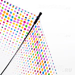 Зонт трость женский прозрачный Zest 51570 7775 Разноцветный горошек