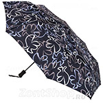Зонт женский Doppler Derby 7440265 PT 11093 Цветочный контур синий