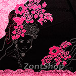 Зонт женский Zest 531827 1706 Цветы с рюши