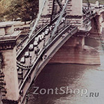 Зонт трость женский Zest 21685 6103 Цепной мост Сечени. Будапешт