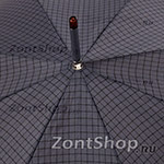 Надежный с усиленным, стальным каркасом зонт трость мужской DOPPLER 74967 (5629) Клетка Серый