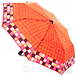 Зонт женский Doppler 730165 G Graphic 8440 Клетка оранжевый