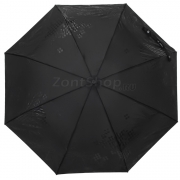 Компактный облегченный зонт Три Слона L-4898 (C) 17916 Цветы бабочки Черный
