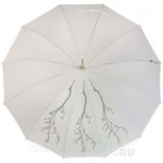 Зонт трость женский H.DUE.O H80 11768 Barbara Veronesi дизайнерский (с чехлом) айвори
