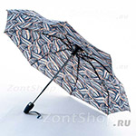 Зонт женский Zest 24759 7206 Узоры на сером