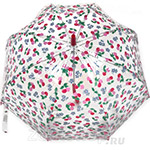 Зонт трость женский прозрачный Fulton Cath Kidston L546 1984 Вишня (Дизайнерский)