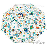 Зонт детский Doppler Derby 72654 Прозрачный 6287 На воздушном шаре (синий)