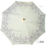 Зонт трость женский Fulton L740 2020 (Цветы Узоры) дерево ЭКО