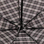 Зонт женский Три Слона 367 (D) 1902 Черный серая розовая полоса