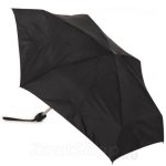 Зонт плоский легкий мини Fulton L500 01 Черный в сумку
