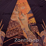 Зонт трость женский Doppler 74059 W 1630 Art Collection Klimt Wasserschlangen