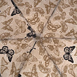 Зонт женский Zest 25566 9913 Бабочки бежевый
