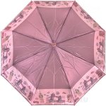 Зонт женский Три Слона 453 (A) 12936 Лондон в розовом (сатин)