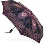 Зонт женский Три Слона 100 (M) 11364 Фиолетовый этюд (сатин)