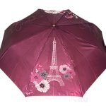 Зонт женский Три Слона 150 (A) 13568 Париж в букетах (сатин)