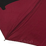 Зонт женский H.DUE.O H214 11425 Кошки Темно-красный