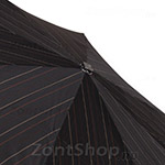 Большой надежный мужской зонт для двоих DOPPLER 74367-N (9858) Полоса Черный
