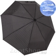 Зонт облегченный сверхпрочный ветроустойчивый DOPPLER 7443167-02 (17108) Полоса Черный