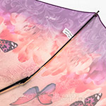 Зонт женский Три Слона 360 (D) 9219 Лиловые бабочки (сатин)