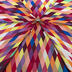 Зонт женский Zest 55517 7492 Цветные ромбики