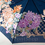 Зонт Три Слона 125 С 7175 (сатин) Цветочная композиция синий (сатин)