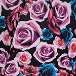 Зонт трость женский Fulton L056 3040 Pop Rose (Розы)