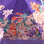 Зонт женский Три Слона 125-B 6164 Цветочная композиция фиолетовый (сатин)