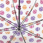 Зонт трость женский прозрачный Fulton L042 2833 Разноцветный горох