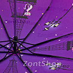 Зонт женский Zest 53516 4722 Кошка в Париже фиолетовый