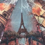 Зонт женский MAGIC RAIN 4333 12451 Парижская осень (сатин)