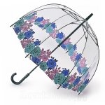 Зонт трость женский прозрачный Fulton L042 3969 Меланхоличная роза