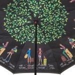 Зонт трость наоборот женский ArtRain 11989 (14240) Путешествие