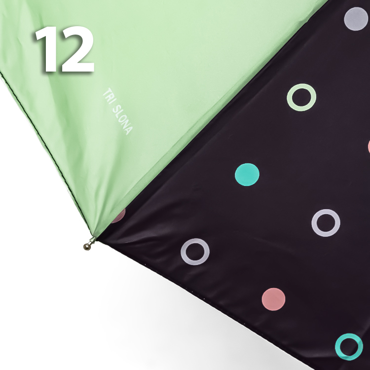 Зонт Три Слона L-3121 (D/25) 18758 Горошины, Зеленый