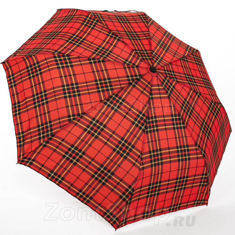 Зонт женский DripDrop 972 16773 Красный Клетка