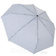 Зонт женский DripDrop 988 16586 Белый синий горох