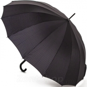 Большой зонт трость Ame Yoke L70-СH 16426 Черный Клетка мелкая