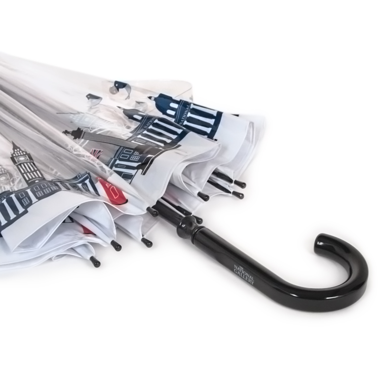 Зонт трость Fulton L848 3415 (National Gallery Skyline), прозрачный