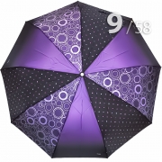 Зонт Три Слона L-3995 (A) 18088 Круги, горох сиреневый (сатин)