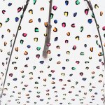 Зонт трость женский прозрачный Fulton L042 3607 Цветной леопард