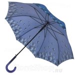 Зонт трость женский H.DUE.O H422-3 11667 Жемчуга Светло-синий