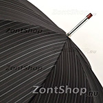 Надежный с усиленным, стальным каркасом зонт трость мужской DOPPLER 74967 (5628) Полоса Черный