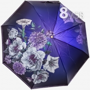 Зонт Три Слона L-3825 (P) 18273 Цветочное королевство фиолетовый (сатин)